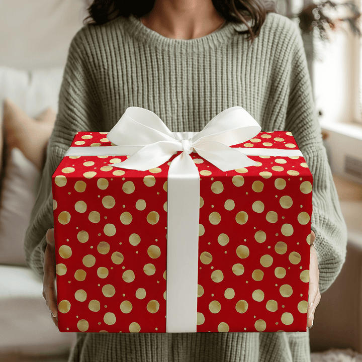 Christmas Polka Dots - Wrapping Paper - Aspen & Arlo
