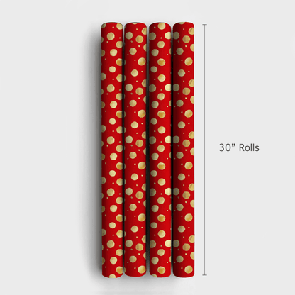 Christmas Polka Dots - Wrapping Paper - Aspen & Arlo