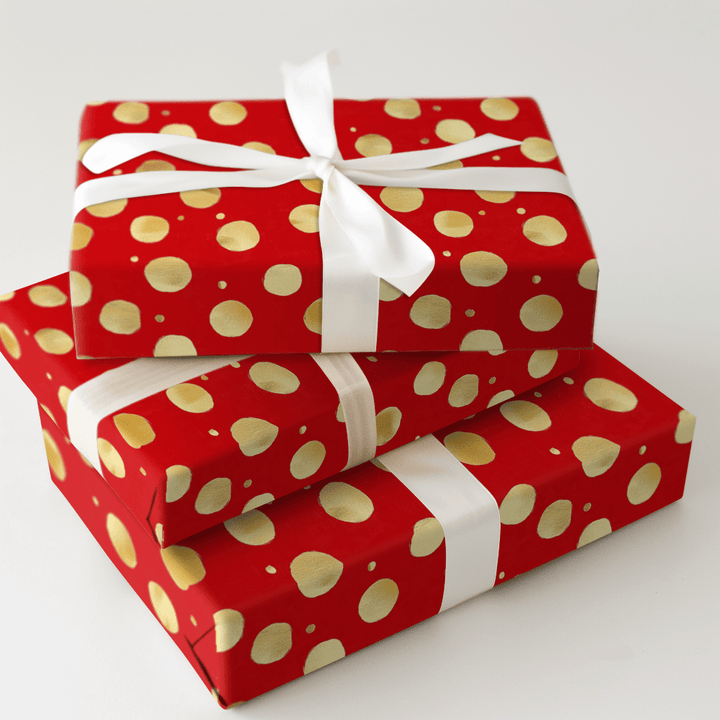 Christmas Polka Dots - Wrapping Paper - Aspen & Arlo