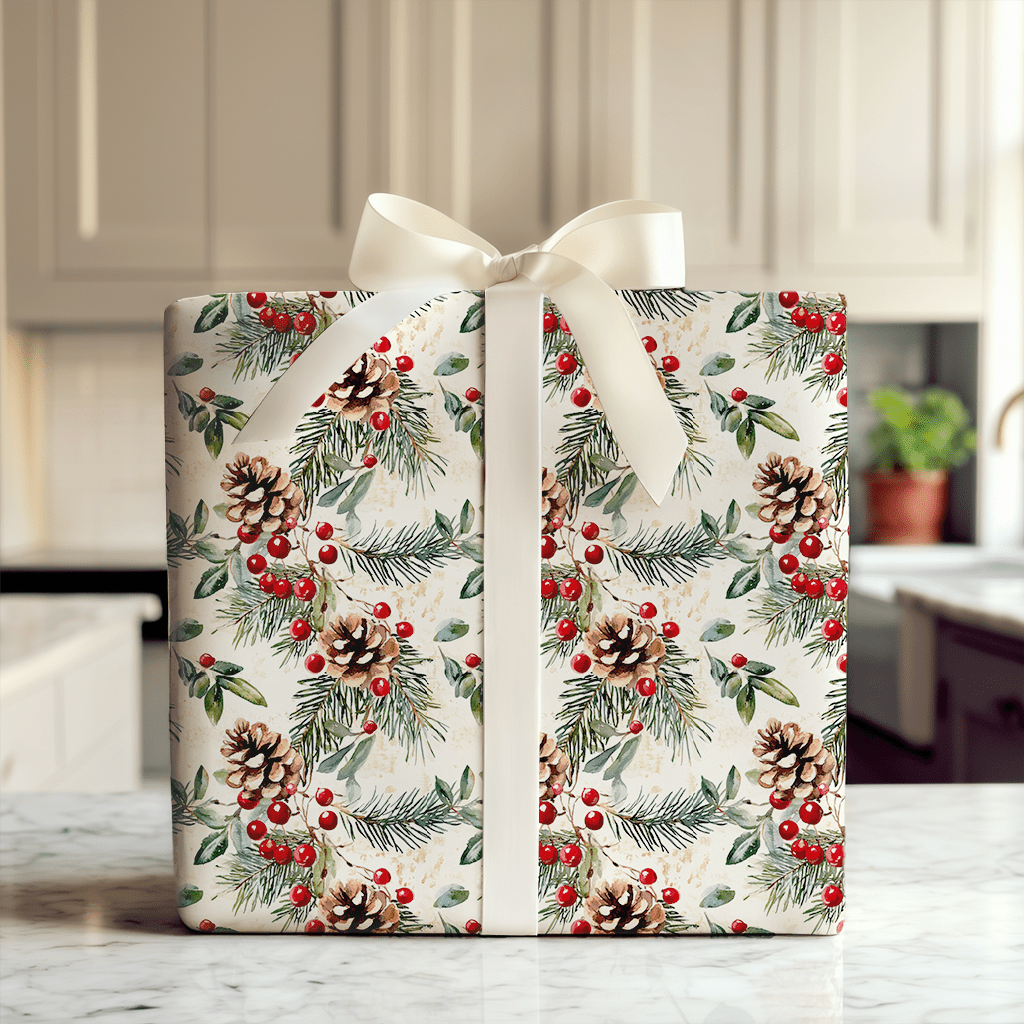 Home for the Hollydays - Wrapping Paper - Aspen & Arlo