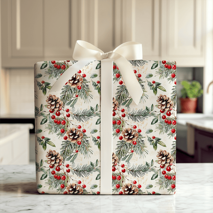 Home for the Hollydays - Wrapping Paper - Aspen & Arlo