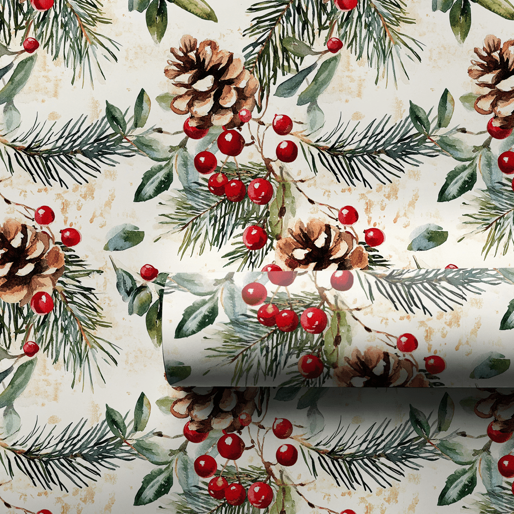 Home for the Hollydays - Wrapping Paper - Aspen & Arlo