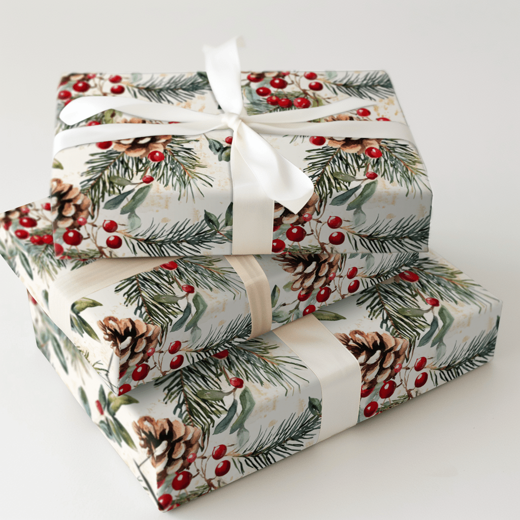 Home for the Hollydays - Wrapping Paper - Aspen & Arlo