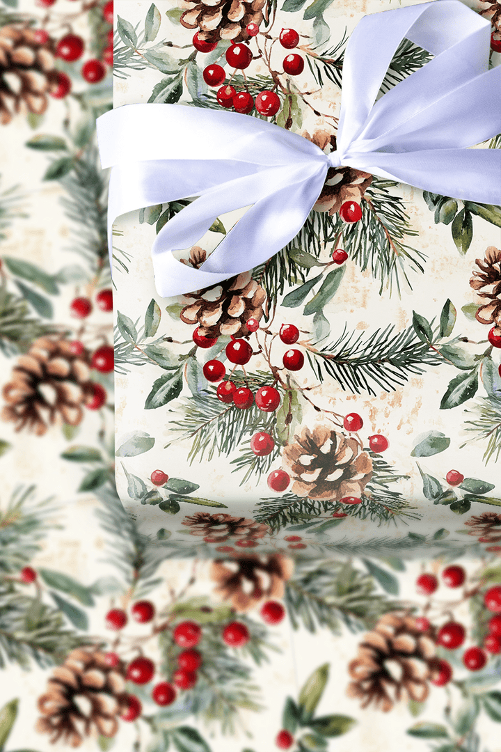 Home for the Hollydays - Wrapping Paper - Aspen & Arlo