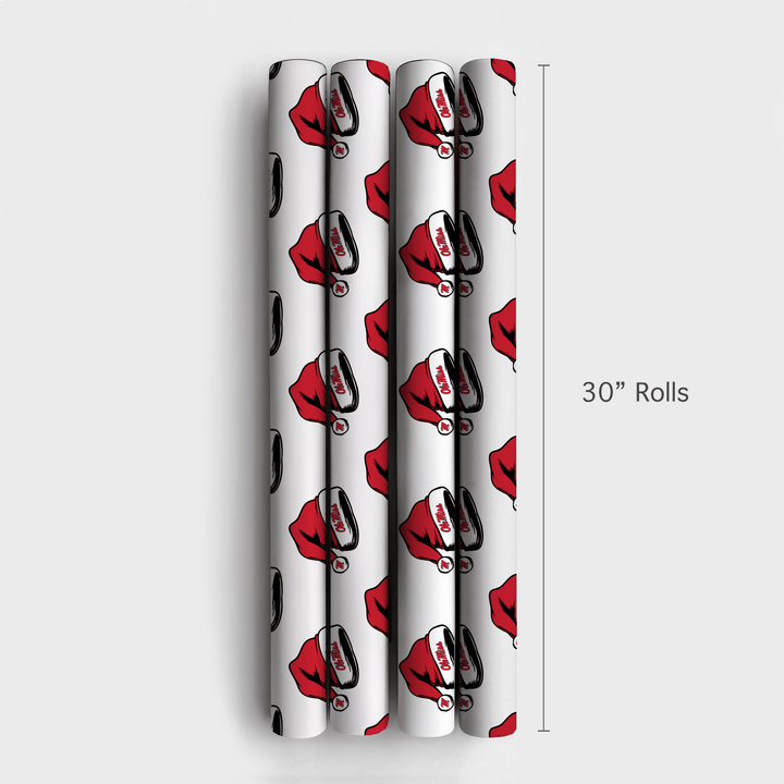 Rebel Holiday Cheer Hat - Wrapping Paper - Aspen & Arlo