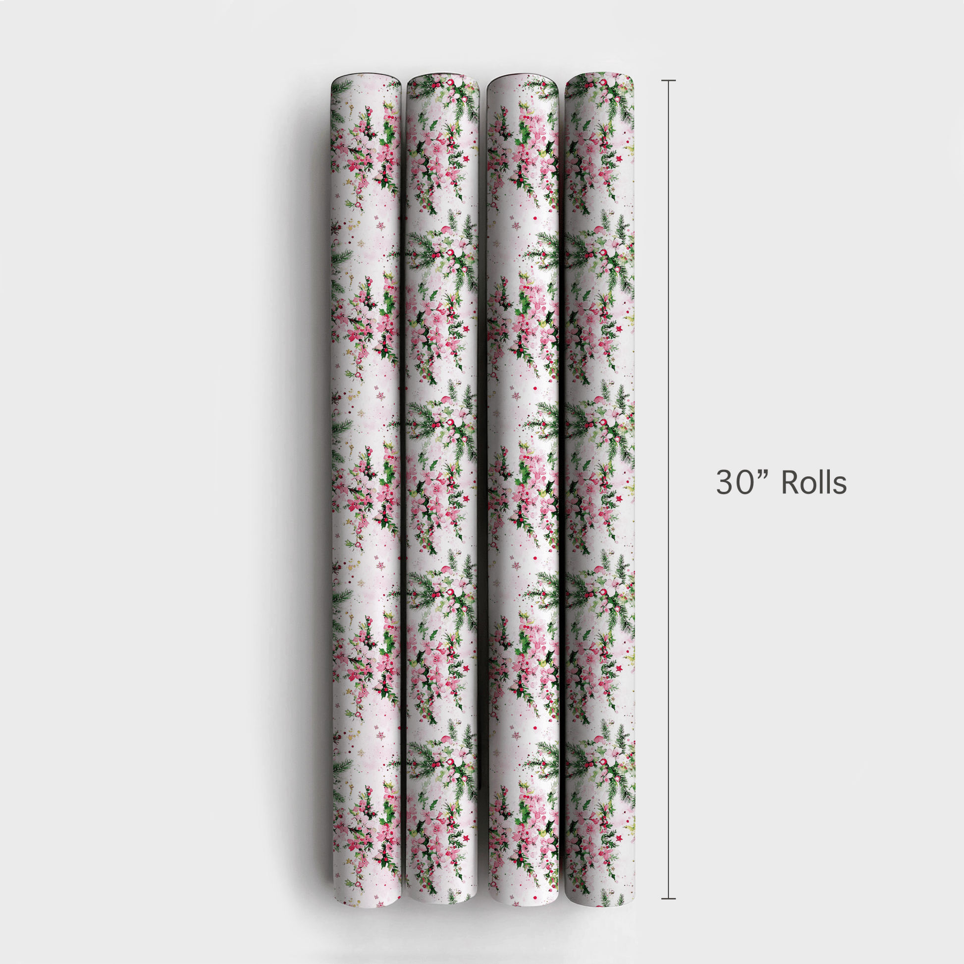 Blush Holiday Blooms - Wrapping Paper - Aspen & Arlo