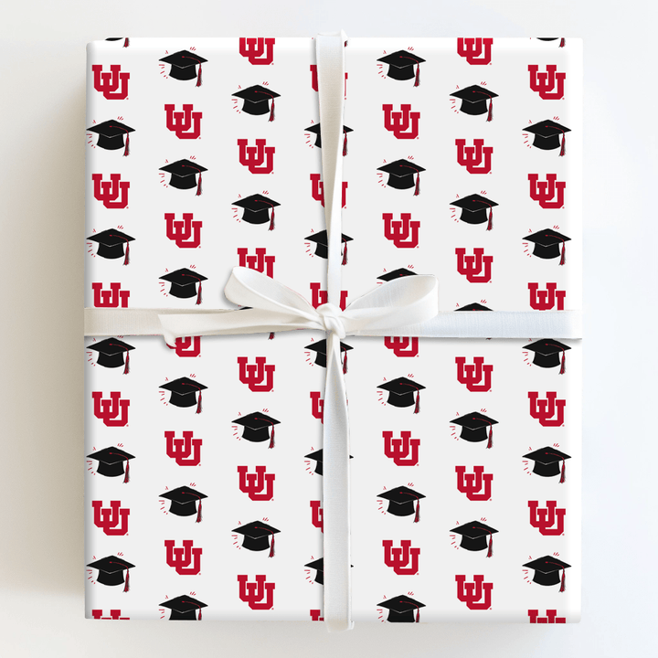Hats off Utah Grad - Wrapping Paper - Aspen & Arlo