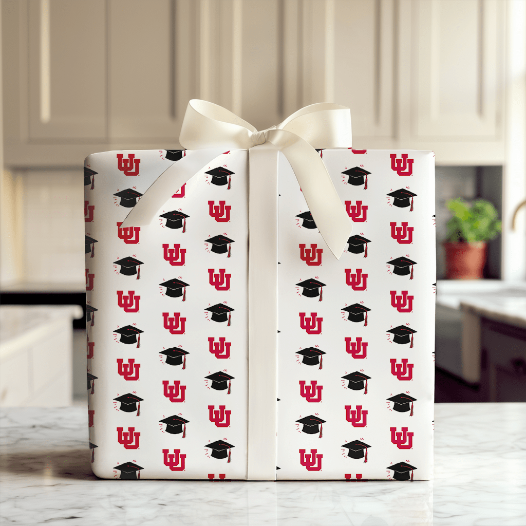 Hats off Utah Grad - Wrapping Paper - Aspen & Arlo