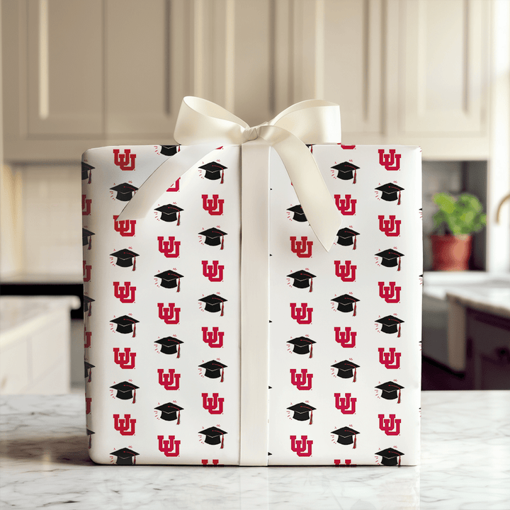Hats off Utah Grad - Wrapping Paper - Aspen & Arlo
