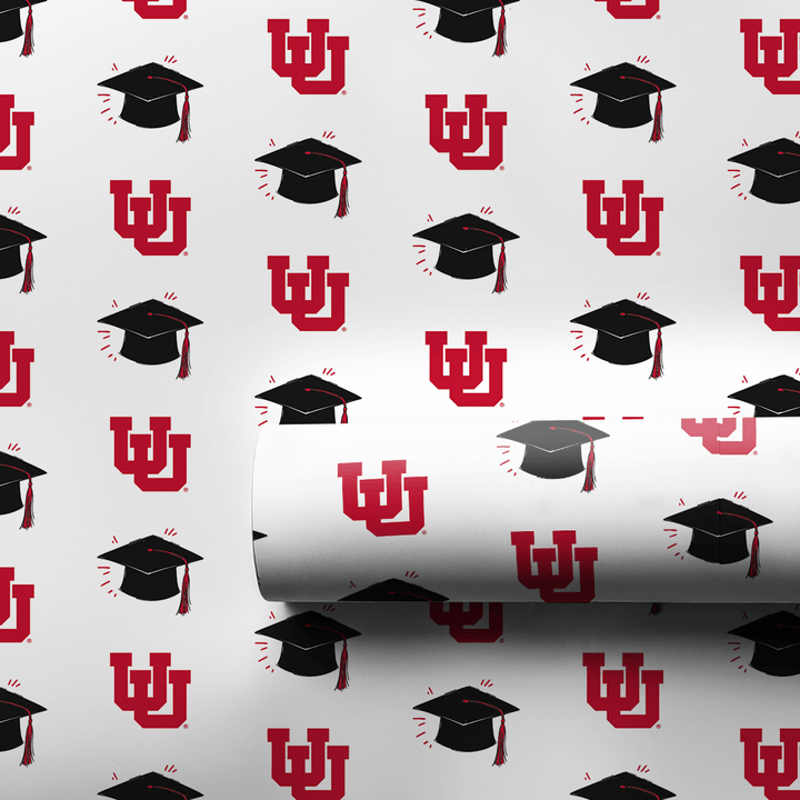 Hats off Utah Grad - Wrapping Paper - Aspen & Arlo