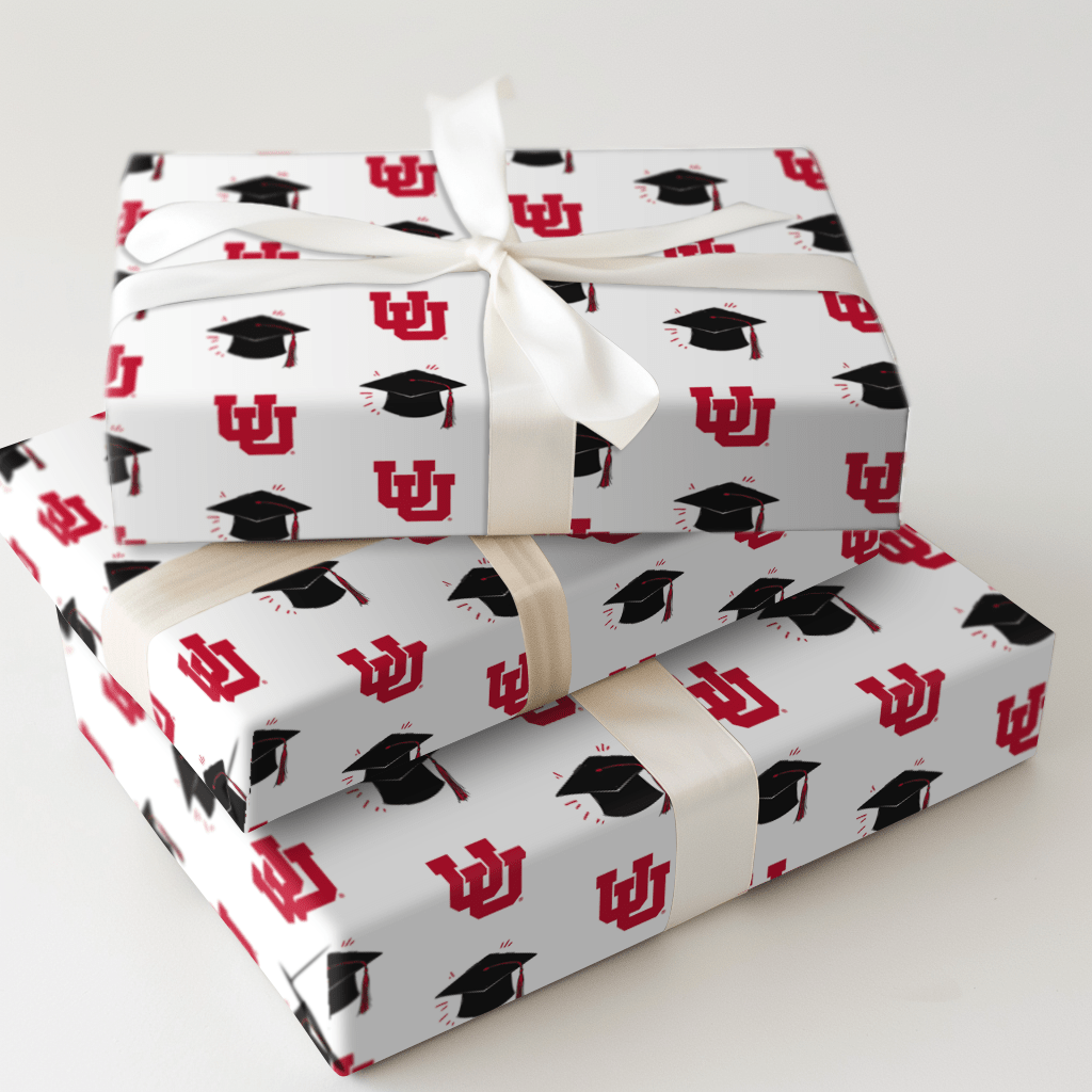 Hats off Utah Grad - Wrapping Paper - Aspen & Arlo