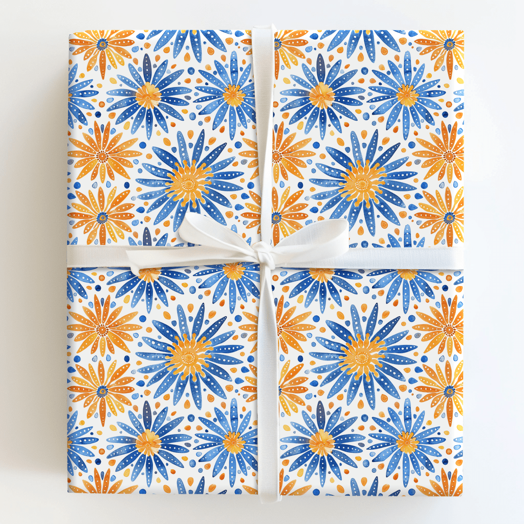 Caught in a Blue Romance - Wrapping Paper - Aspen & Arlo