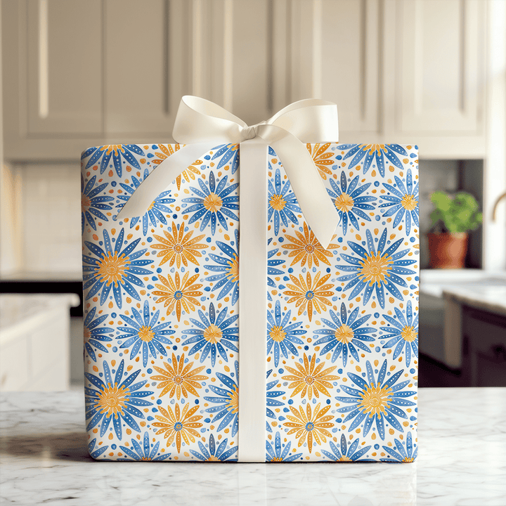 Caught in a Blue Romance - Wrapping Paper - Aspen & Arlo