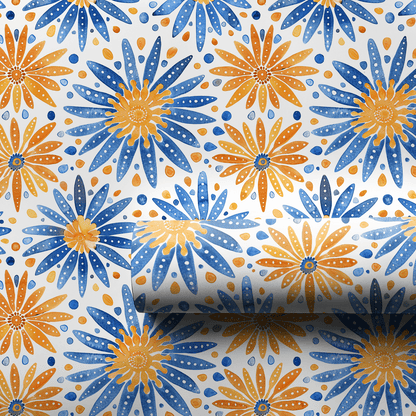 Caught in a Blue Romance - Wrapping Paper - Aspen & Arlo