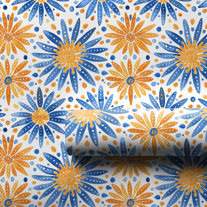 Caught in a Blue Romance - Wrapping Paper - Aspen & Arlo