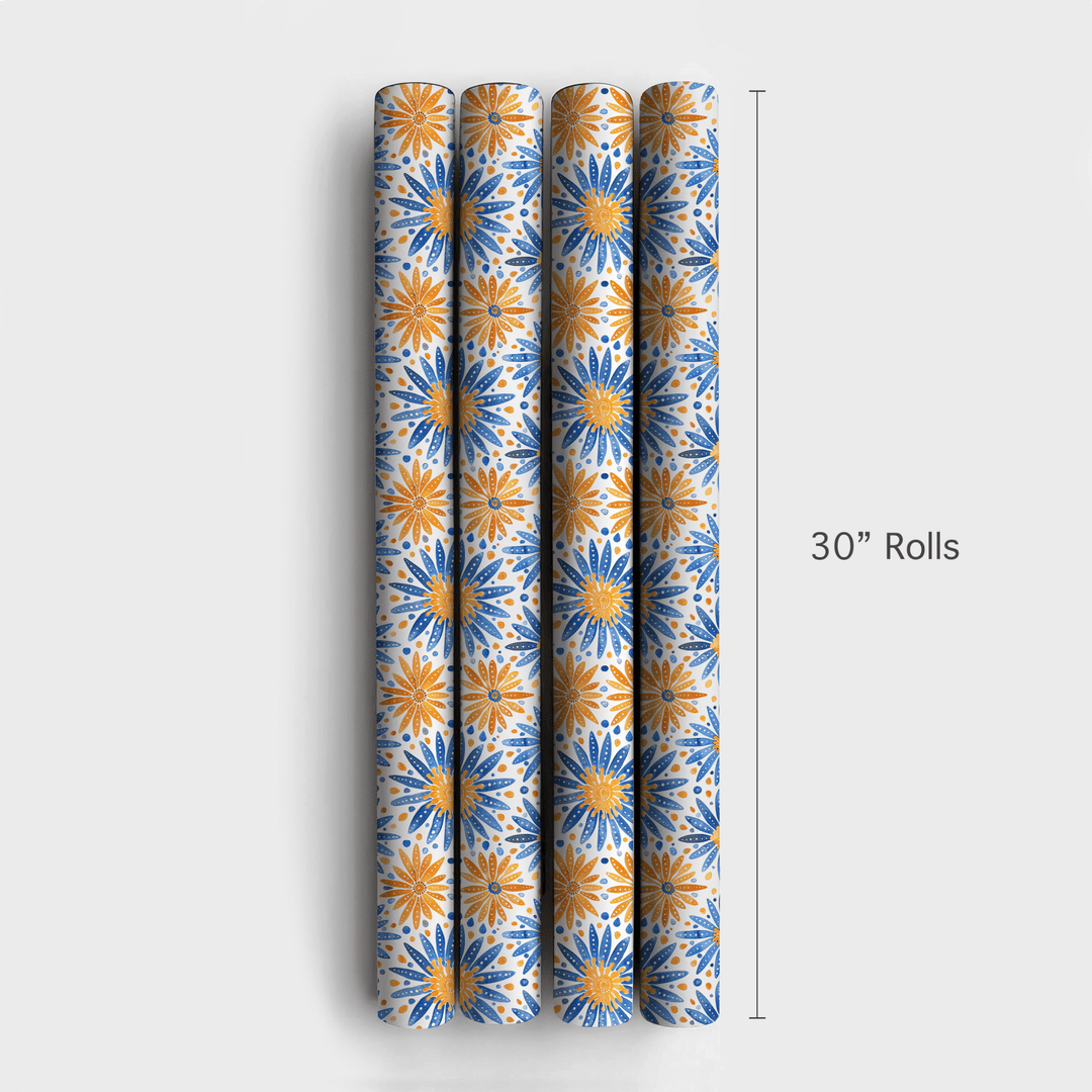 Caught in a Blue Romance - Wrapping Paper - Aspen & Arlo