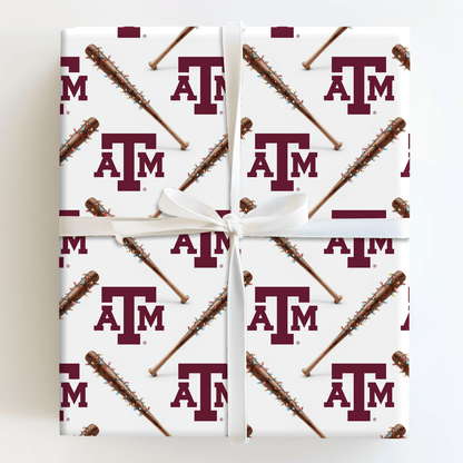 Diamond Glow Aggies - Wrapping Paper - Aspen & Arlo