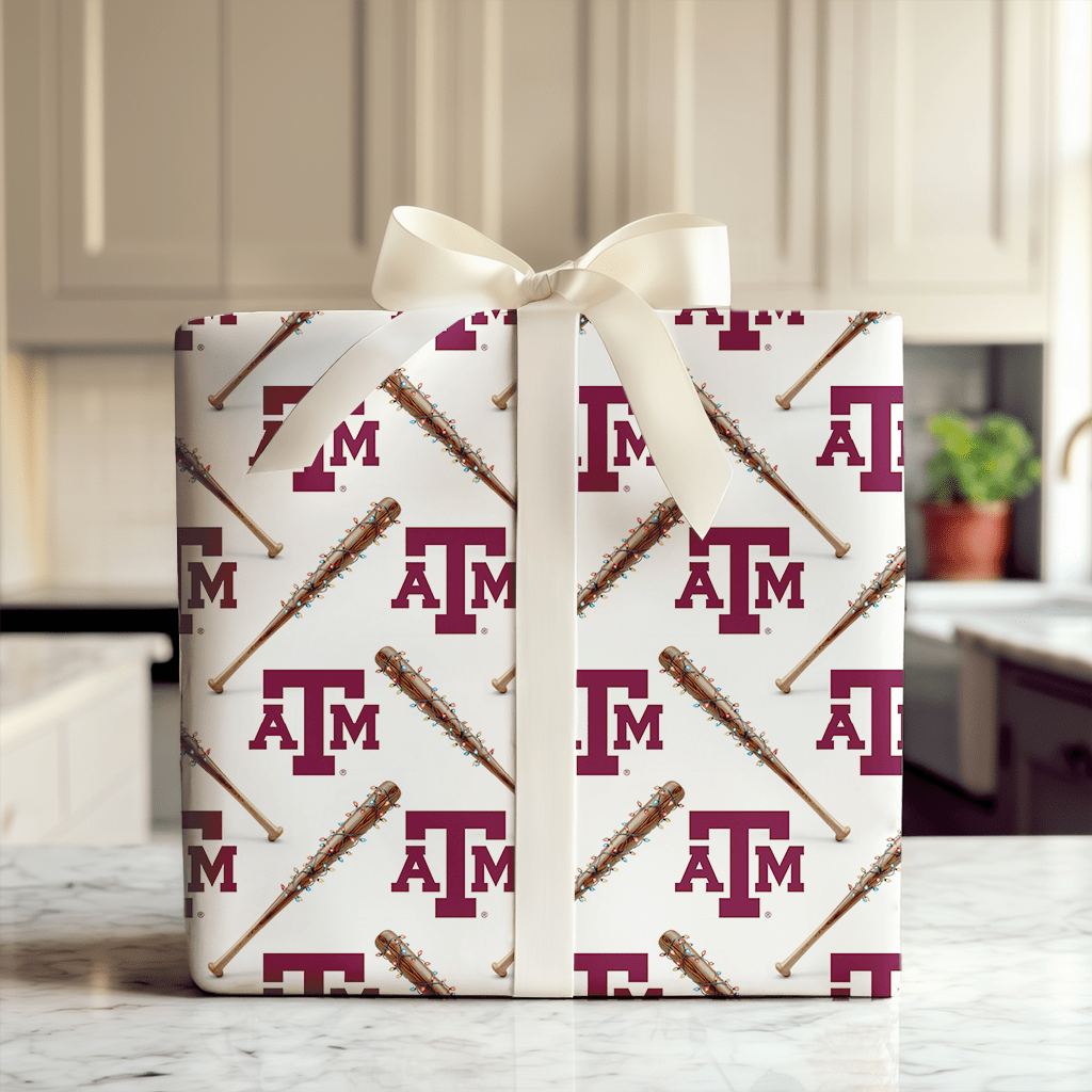 Diamond Glow Aggies - Wrapping Paper - Aspen & Arlo