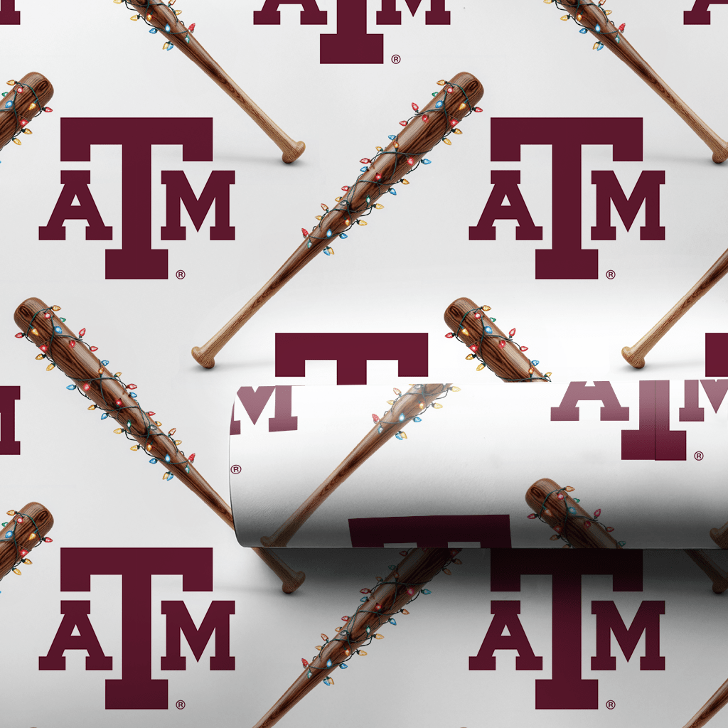 Diamond Glow Aggies - Wrapping Paper - Aspen & Arlo