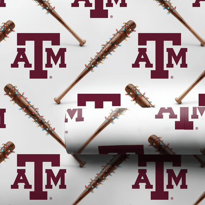 Diamond Glow Aggies - Wrapping Paper - Aspen & Arlo