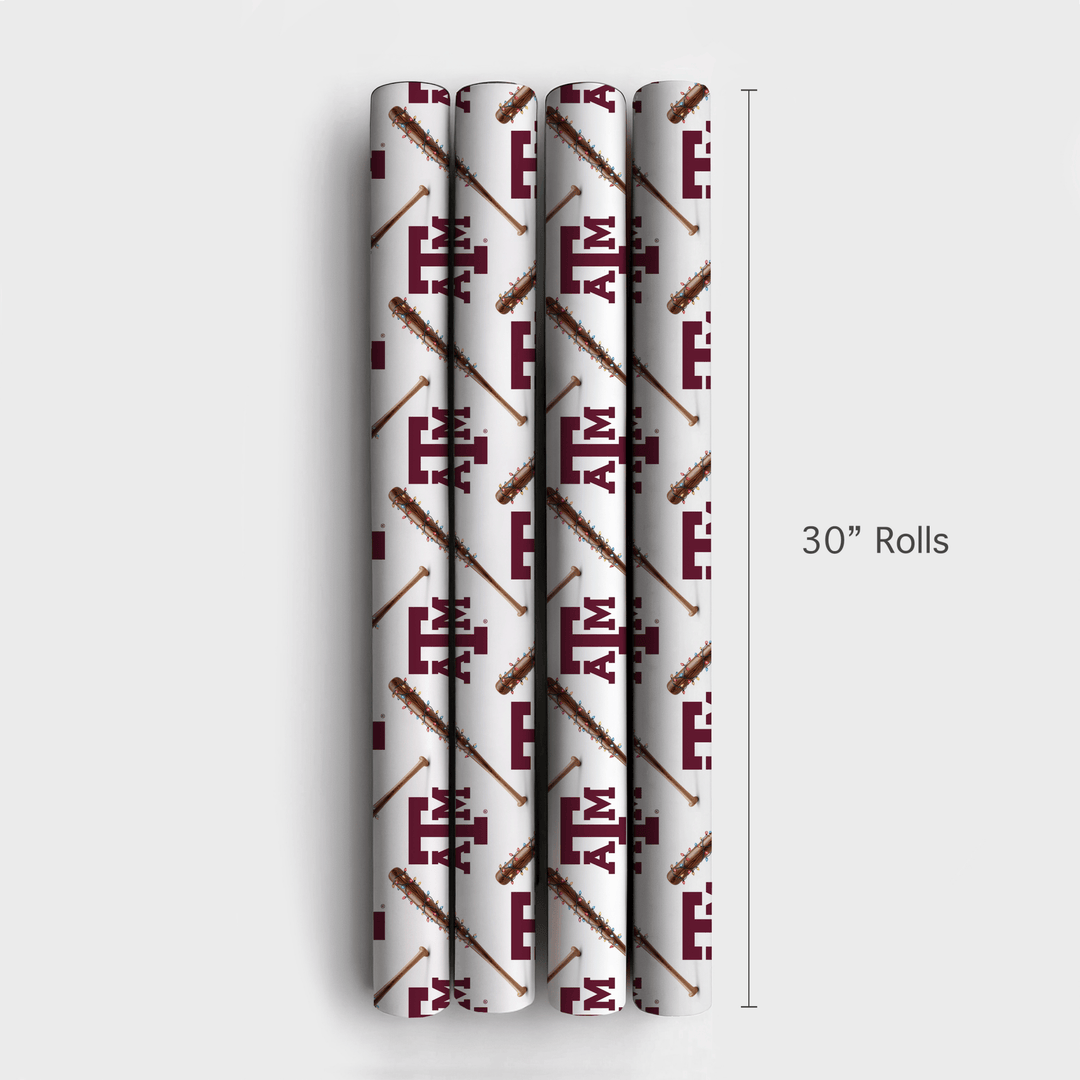 Diamond Glow Aggies - Wrapping Paper - Aspen & Arlo