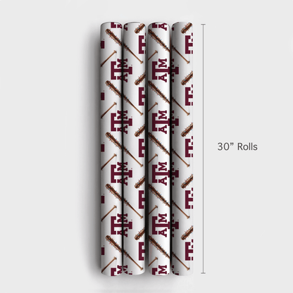 Diamond Glow Aggies - Wrapping Paper - Aspen & Arlo