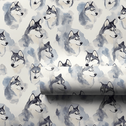 Let's Go Huskies - Wrapping Paper - Aspen & Arlo