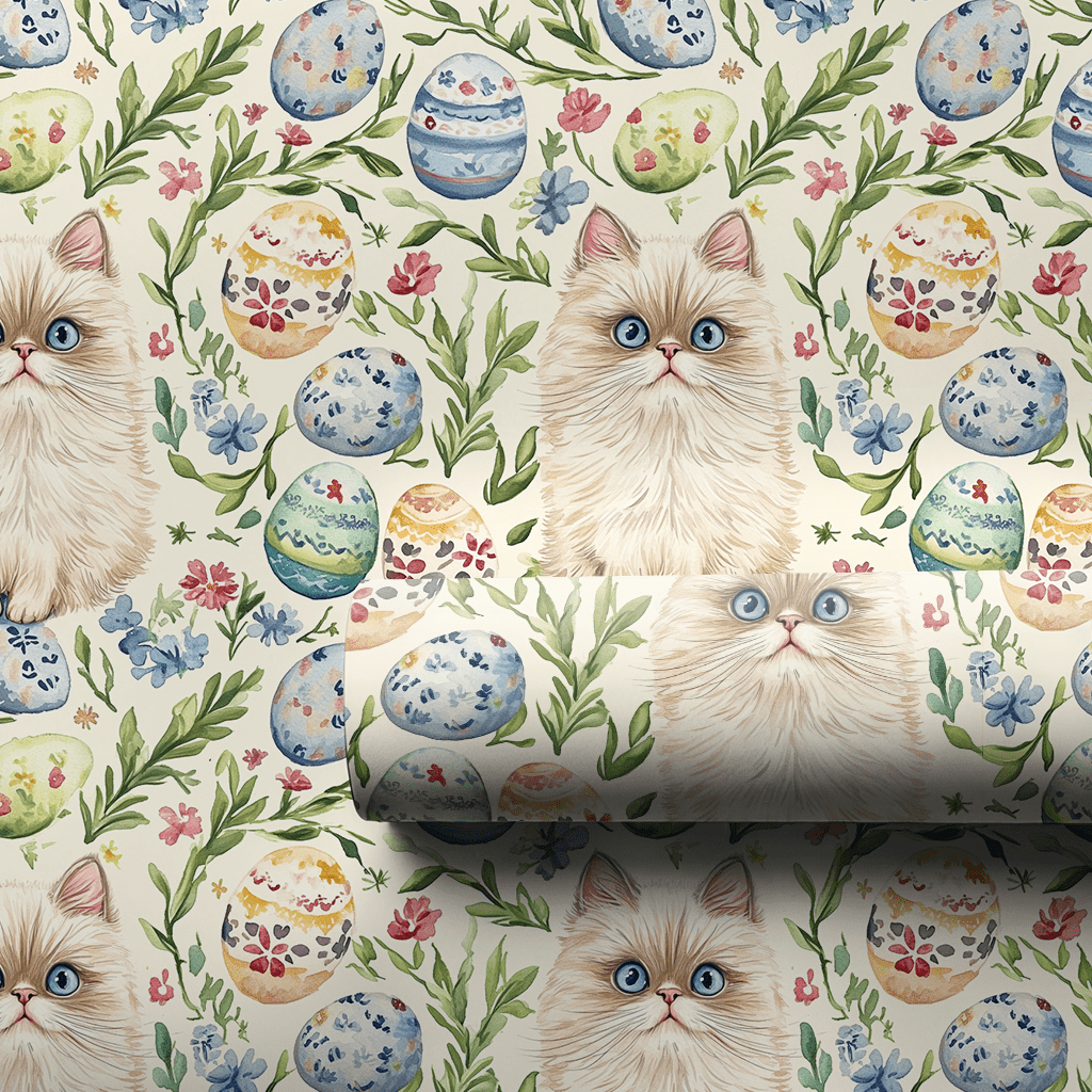 Easter Eggs with the Persian - Wrapping Paper - Aspen & Arlo
