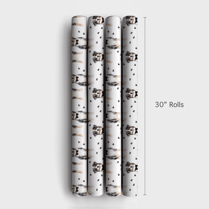 Black Tie with the Australian Shepherds - Wrapping Paper - Aspen & Arlo