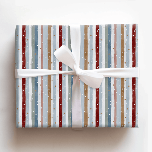 Frosted Stripes - Wrapping Paper - Aspen & Arlo