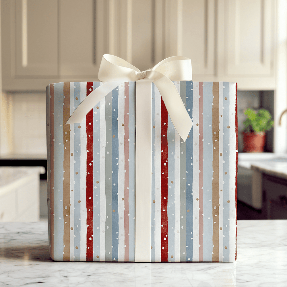 Frosted Stripes - Wrapping Paper - Aspen & Arlo
