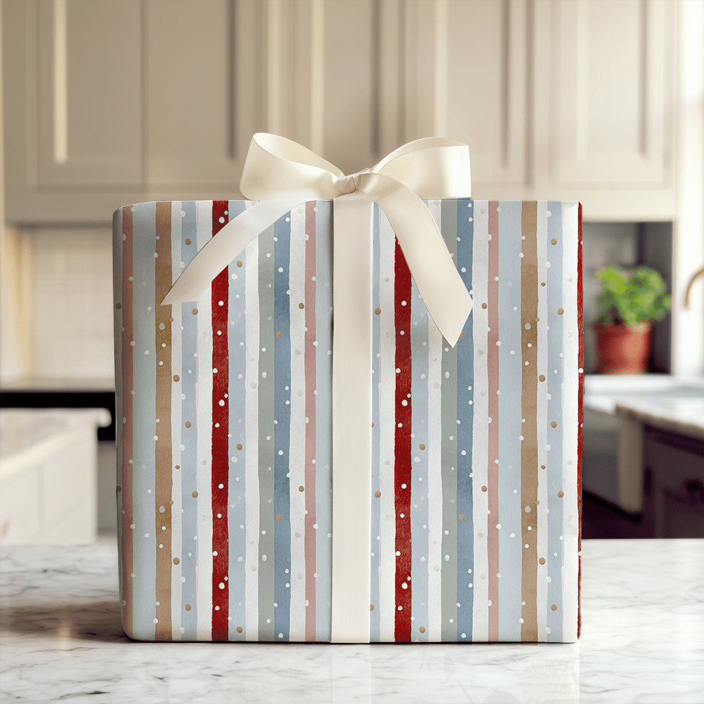 Frosted Stripes - Wrapping Paper - Aspen & Arlo