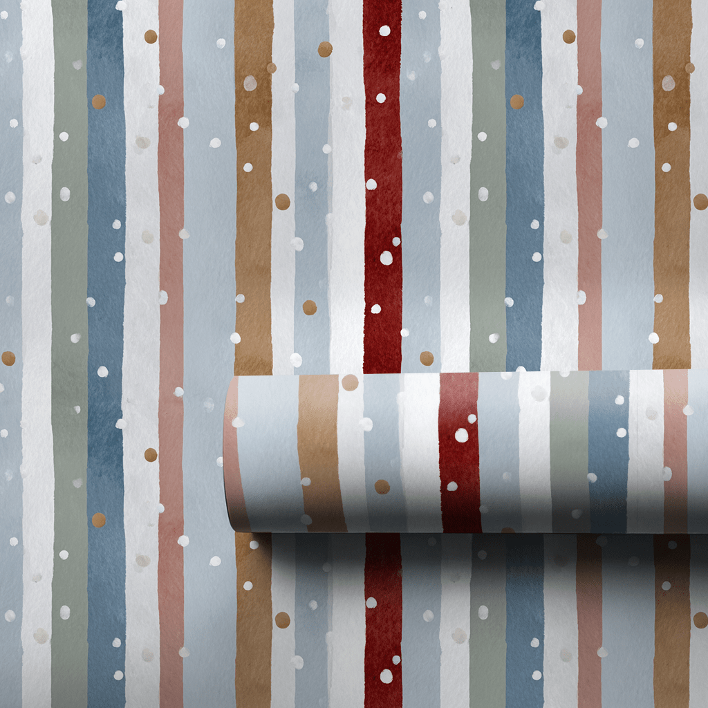Frosted Stripes - Wrapping Paper - Aspen & Arlo