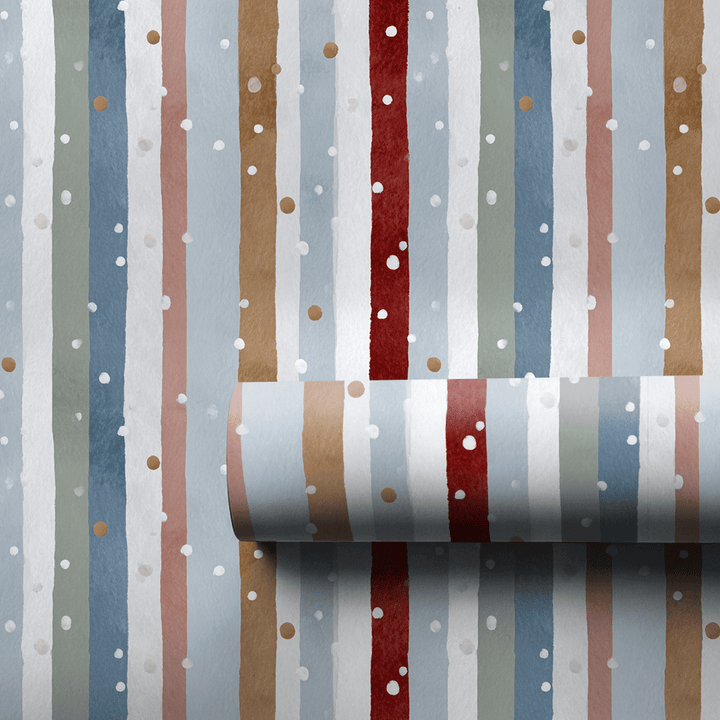 Frosted Stripes - Wrapping Paper - Aspen & Arlo