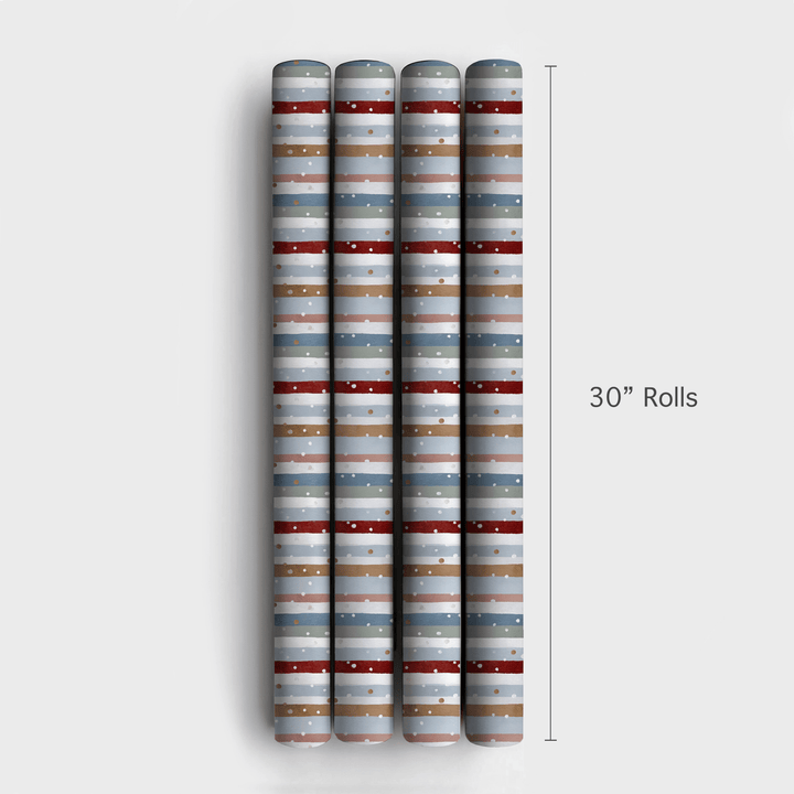 Frosted Stripes - Wrapping Paper - Aspen & Arlo