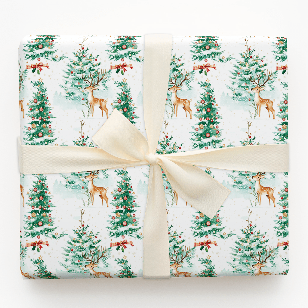 Prancing Forest - Wrapping Paper - Aspen & Arlo