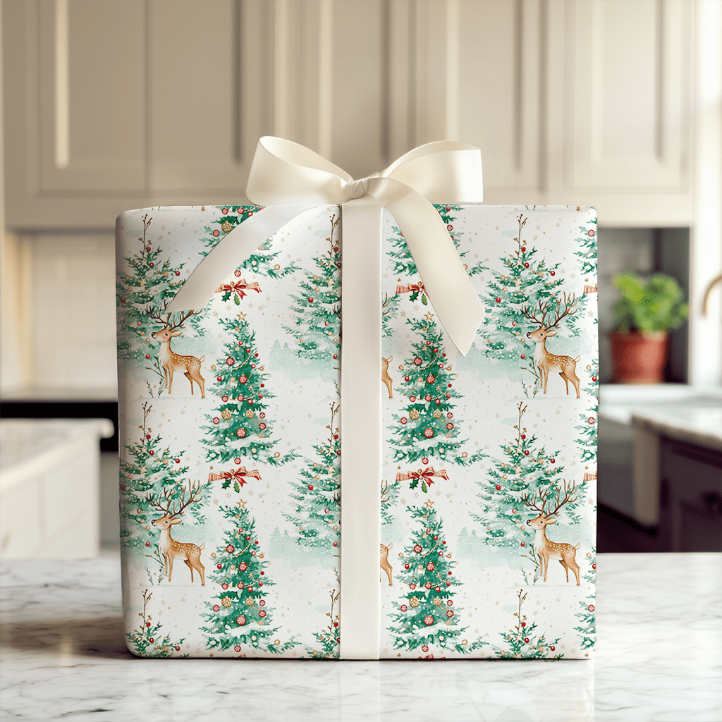 Prancing Forest - Wrapping Paper - Aspen & Arlo