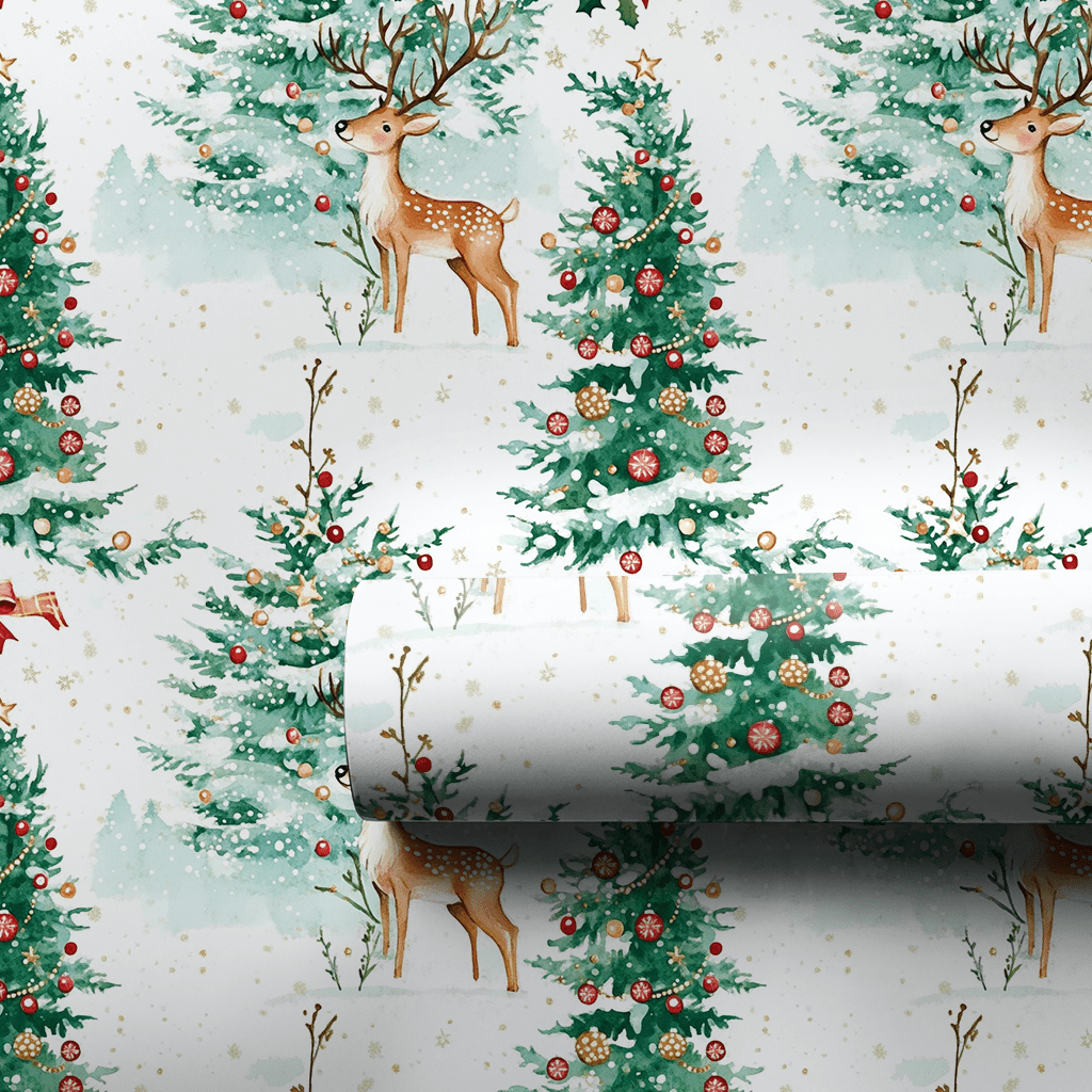 Prancing Forest - Wrapping Paper - Aspen & Arlo