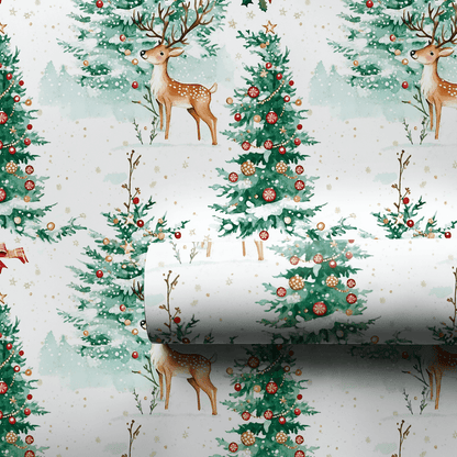 Prancing Forest - Wrapping Paper - Aspen & Arlo