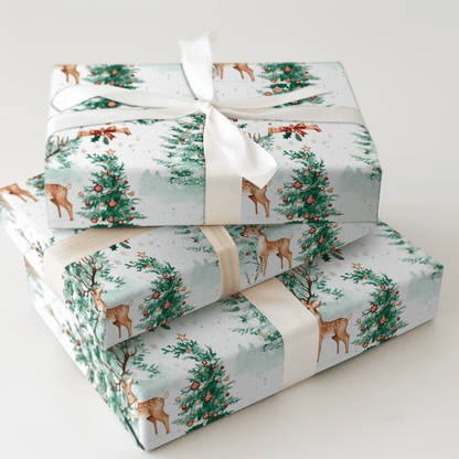 Prancing Forest - Wrapping Paper - Aspen & Arlo