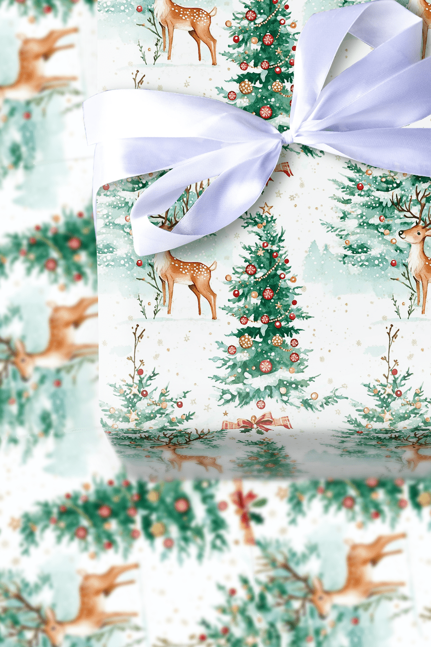Prancing Forest - Wrapping Paper - Aspen & Arlo