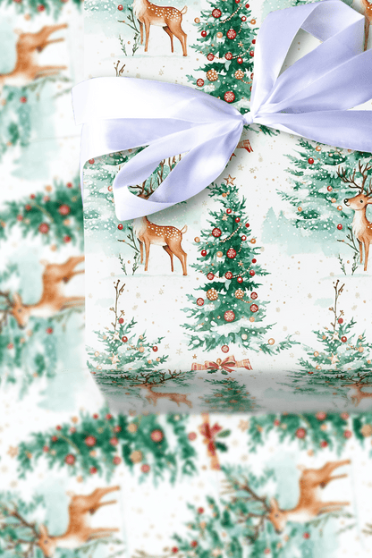 Prancing Forest - Wrapping Paper - Aspen & Arlo