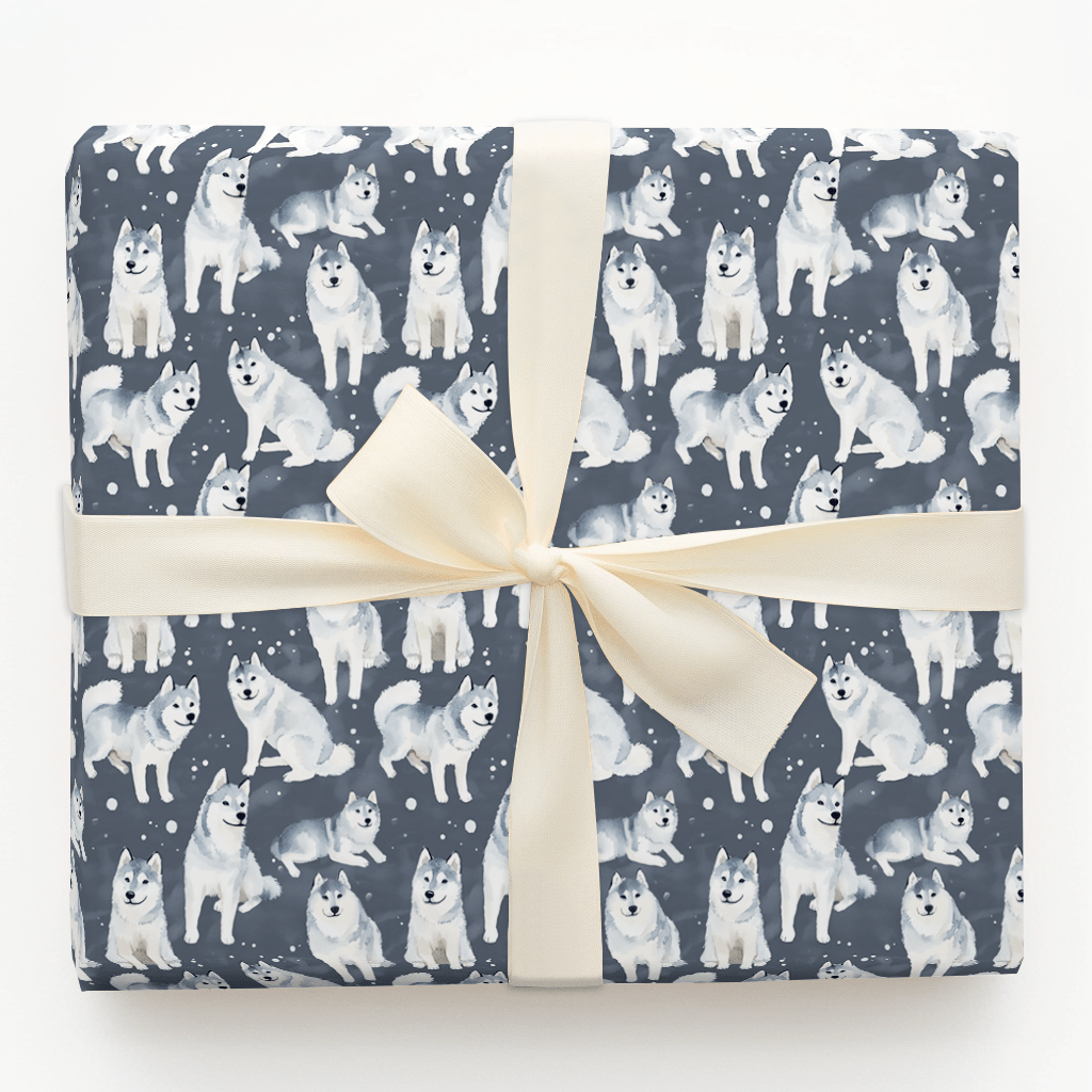 Snow Dog Day - Wrapping Paper - Aspen & Arlo