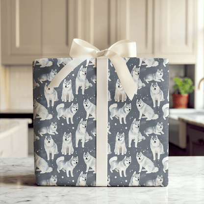 Snow Dog Day - Wrapping Paper - Aspen & Arlo