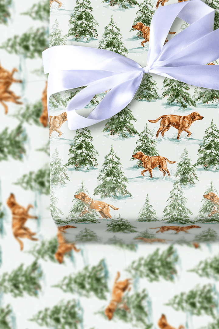 Maple Snow - Wrapping Paper - Aspen & Arlo