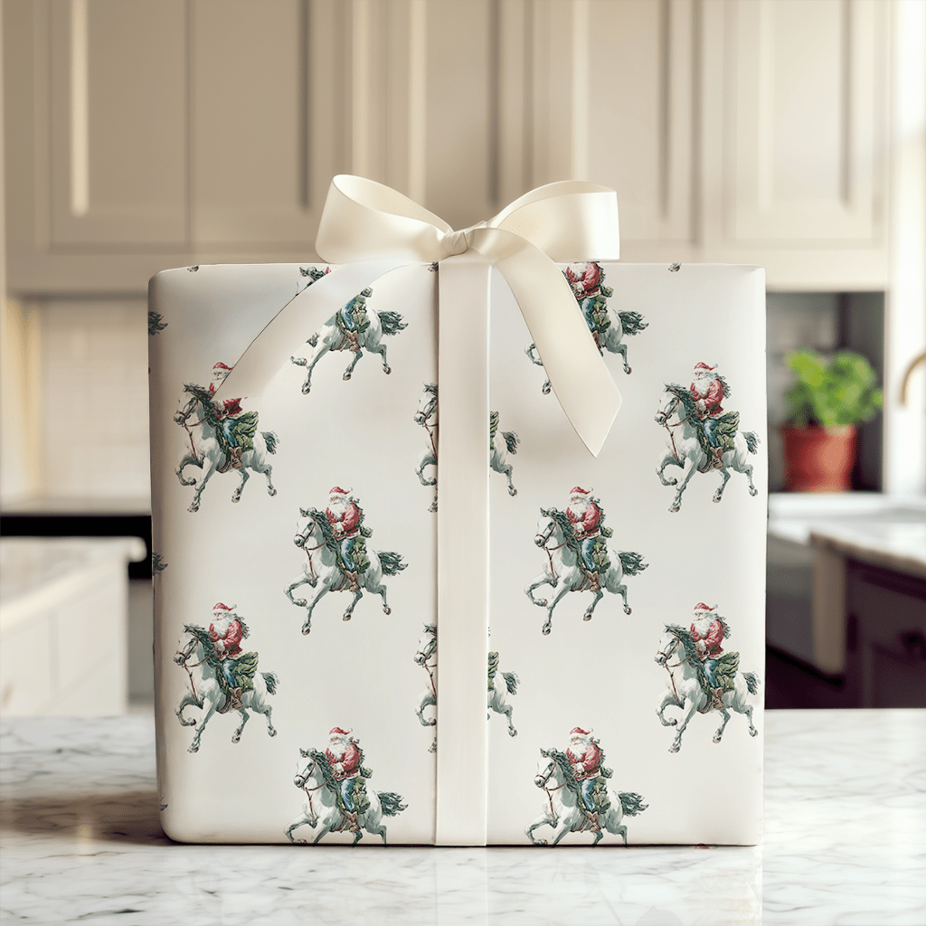 Gallop to the North Pole - Wrapping Paper - Aspen & Arlo
