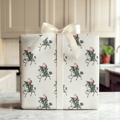 Gallop to the North Pole - Wrapping Paper - Aspen & Arlo