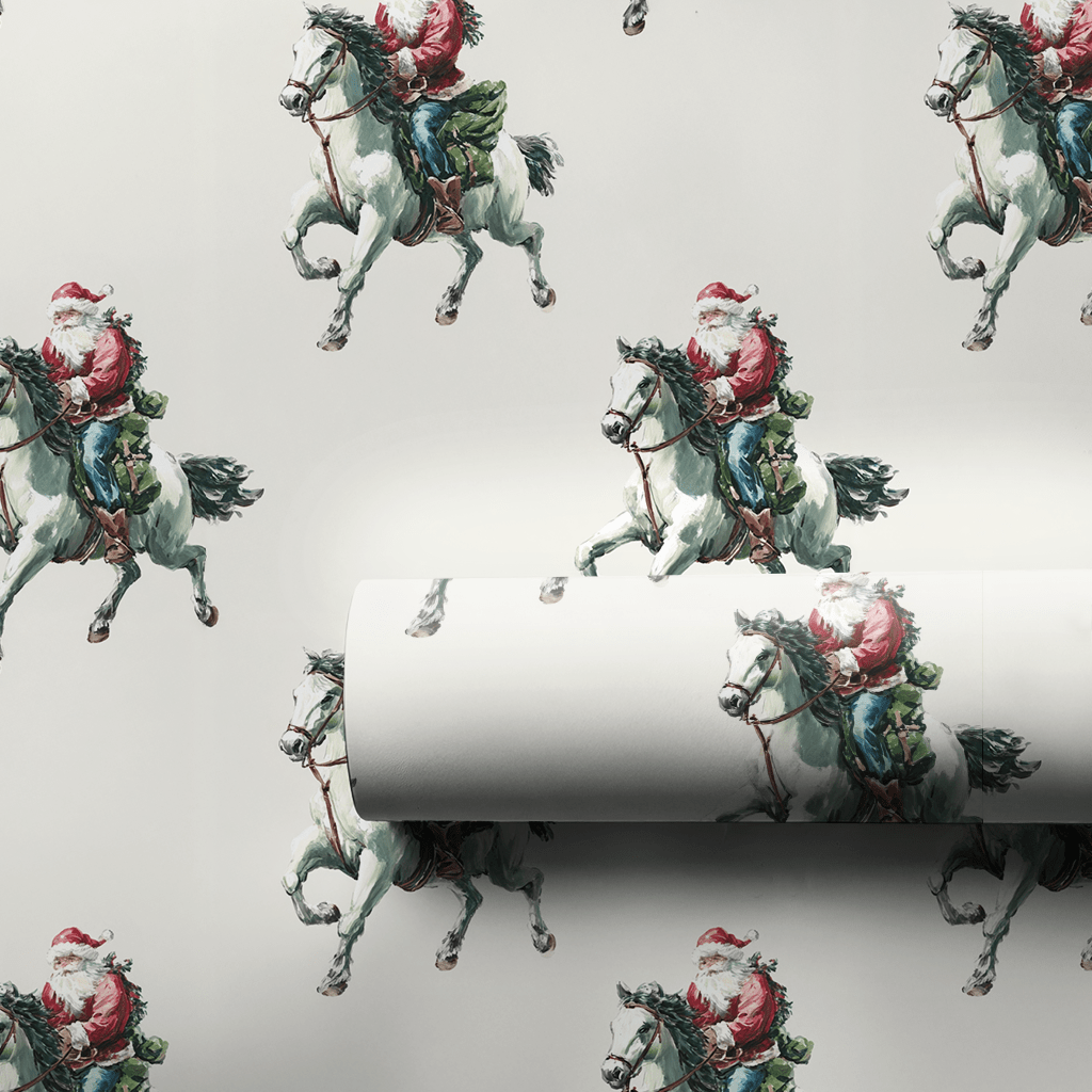 Gallop to the North Pole - Wrapping Paper - Aspen & Arlo