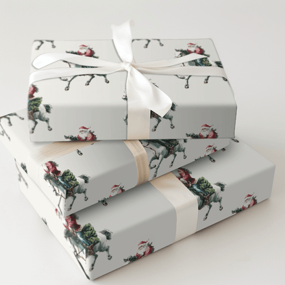 Gallop to the North Pole - Wrapping Paper - Aspen & Arlo