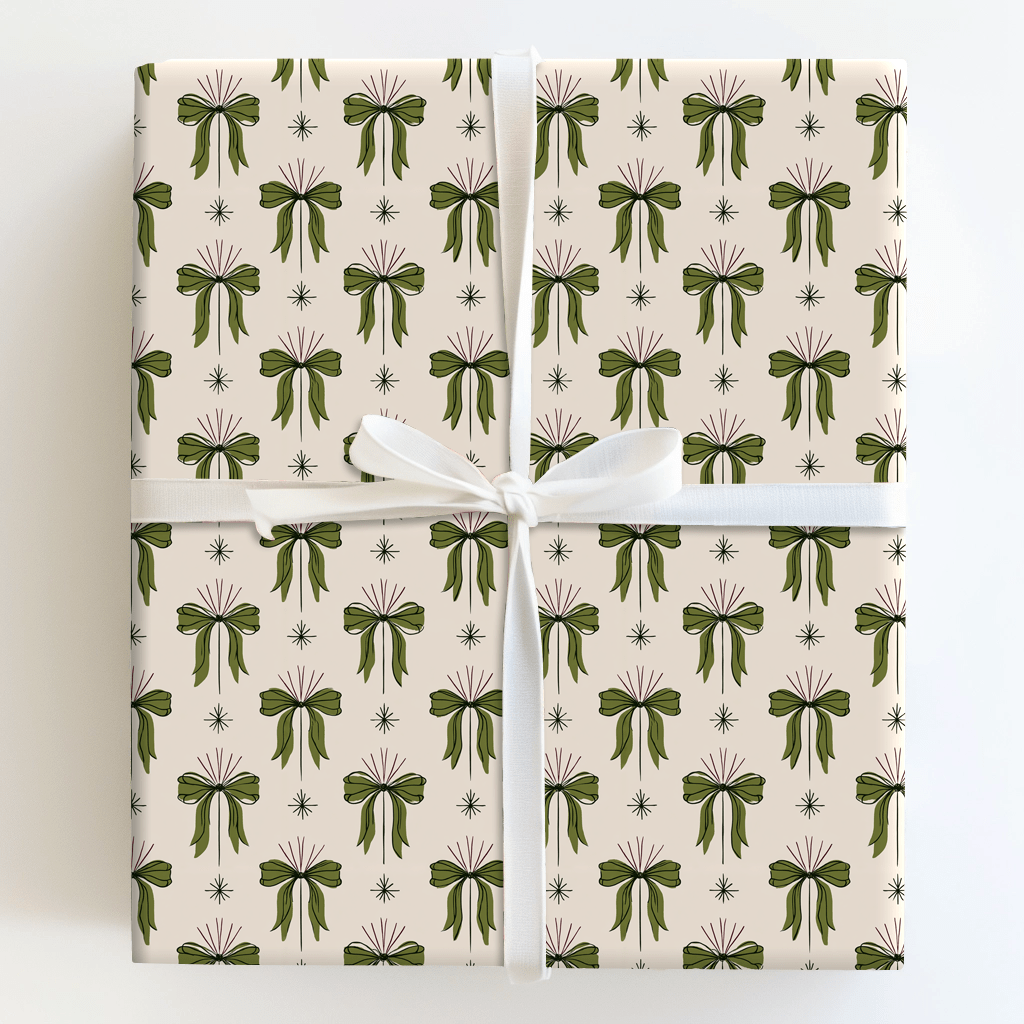 Holly Jolly Bows - Wrapping Paper - Aspen & Arlo